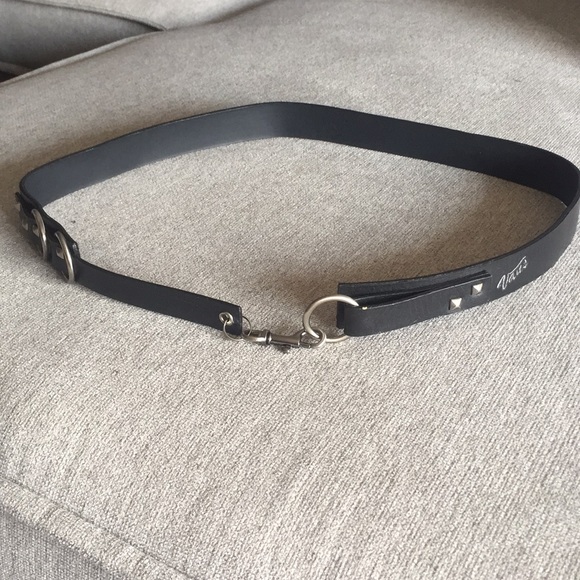 vans studded leather belt